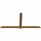 Ekena Millwork Eugene Smooth Timber Gable Bracket, Western Red Cedar, 96"W x 48"H x 1 1/2"D x 5 1/2"F, 12/12 Pitch GBW096X48X0206EUG00SWR - alternate 4
